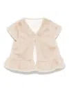Patachou Faux-fur Jacket In Neutrals