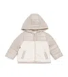 Patachou Fleece-trim Padded Jacket In Neutral