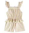 Patachou Bedruckter Playsuit Aus Baumwollpopeline In Multicolor