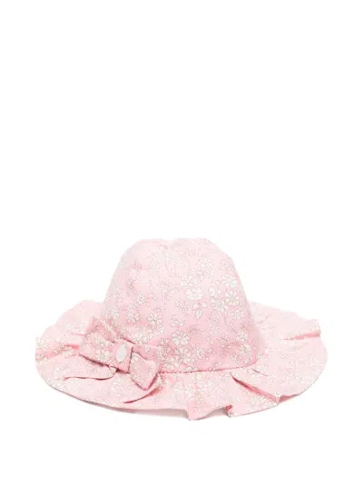 Patachou Babies' Floral-detail Sun Hat In Pink
