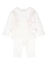 Patachou Floral-embroidered Tracksuit In Neutrals