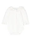 Patachou Frilled-collar Cotton Rompers In White