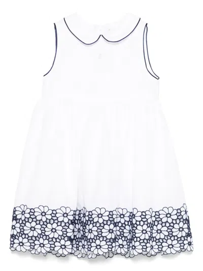 PATACHOU FLORAL-EMBROIDERY DRESS