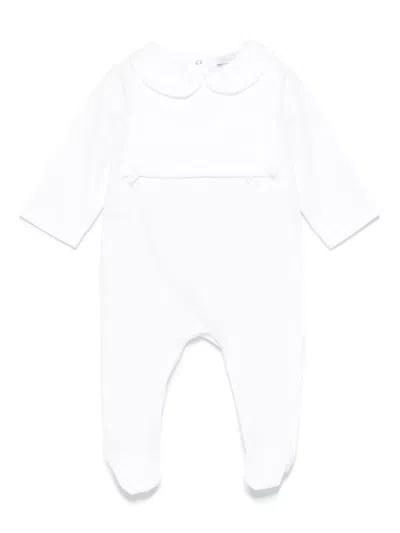 Patachou Babies' Floral-lace Detail Pajamas In White