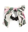 Patachou Floral Print Bow Scrunchie