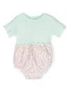 Patachou Floral-print Cotton Body In Green
