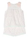 Patachou Floral-print Cotton Short Set In White