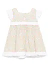 Patachou Floral-print Dress In 白色