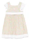 Patachou Floral-print Dress In 白色