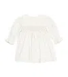 Patachou Floral Print Frill Dress In White