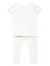 Patachou Floral-print Trousers Set In Pink