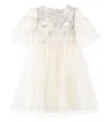 Patachou Floral Tulle Dress In Neutral