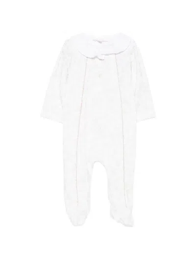 Patachou Babies' Floral-print Pajamas In White
