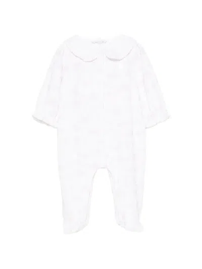 Patachou Babies' Floral-print Pajamas In White