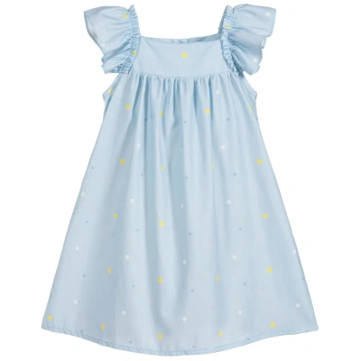 Patachou Babies' Girls Blue Cotton Dress