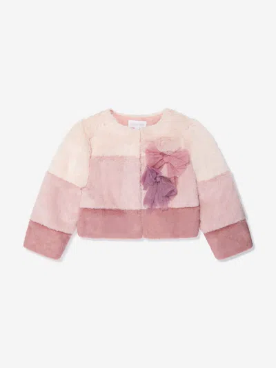 PATACHOU PATACHOU GIRLS FAUX FUR JACKET