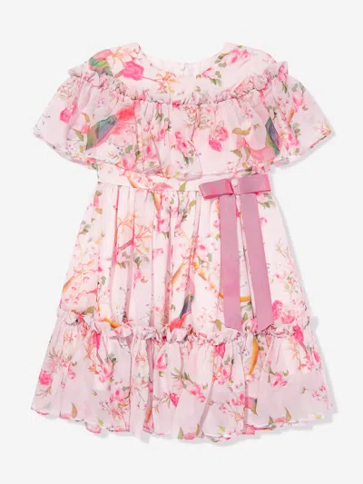 Patachou Babies' Girls Floral Print Dress In Pink