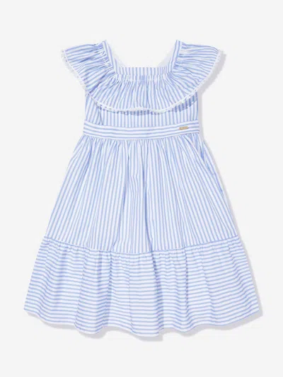 Patachou Babies' Girls Maxi Dress In Blue