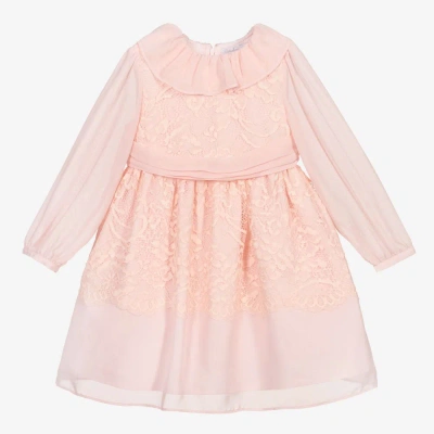 Patachou Babies' Girls Pink Chiffon & Lace Dress