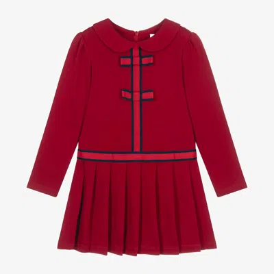 Patachou Babies' Girls Red Cotton Jersey Dress