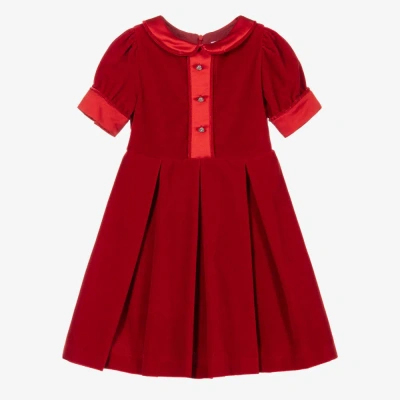 Patachou Babies' Girls Red Velvet Dress