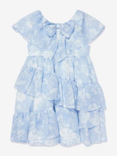 Patachou Babies' Girls Ruffle Dress In Blue