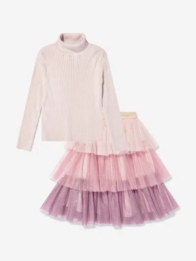PATACHOU PATACHOU GIRLS TULLE SKIRT SET