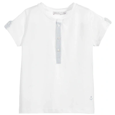 Patachou Babies' Girls White Cotton T-shirt