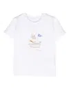 Patachou Graphic-print Cotton T-shirt In White
