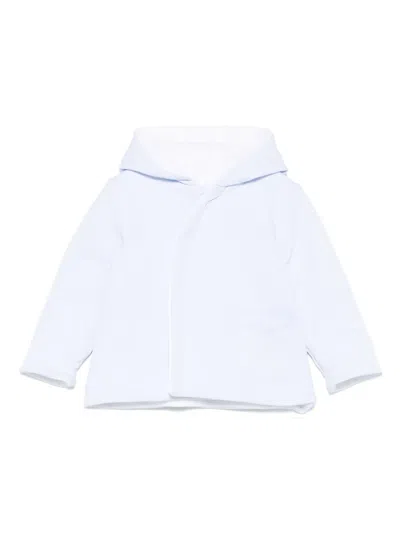 Patachou Babies' Hooded Coat In 蓝色