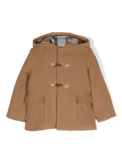 Patachou Kids' Hooded Jacket In Brown
