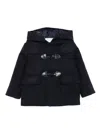 Patachou Hooded Toggle-fastening Duffle Coat In Black