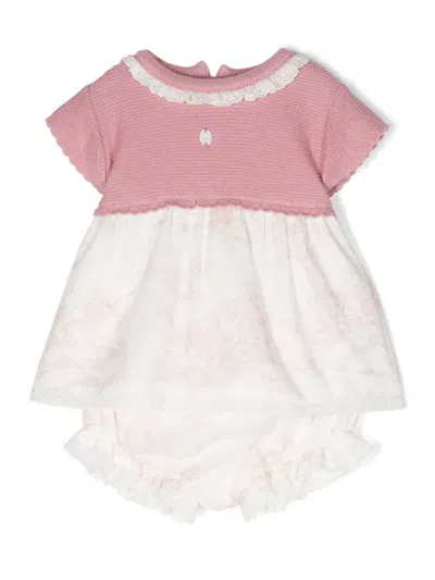 Patachou Babies' Illustration-print Dress Szet In Pink