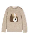 Patachou Intarsia-knit Sweater In Neutrals