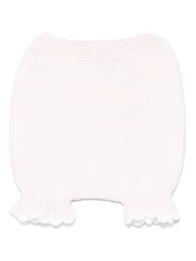 Patachou Babies' Knitted Bloomers In Pink