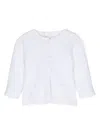 Patachou Knitted Buttoned Cardigan In White