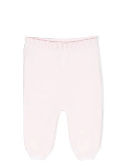 Patachou Babies' Knitted Construction Leggings In Pink