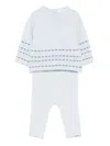 Patachou Knitted Trousers (set Of Two) In Blue
