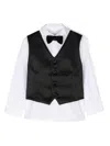 Patachou Layered Shirt In Black