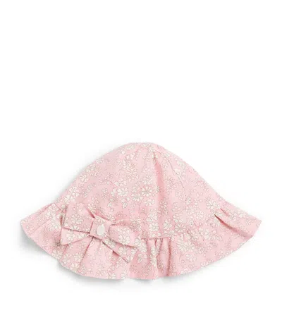 Patachou Kids' Liberty Cotton Bucket Hat In Brown