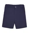 Patachou Linen-cotton Shorts In Blue