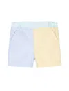 Patachou Logo-embroidered Colourblock Shorts In Blue