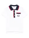 Patachou Logo-embroidered Polo Shirt In 白色