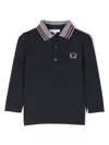 Patachou Logo-embroidered Polo Shirt In Blue