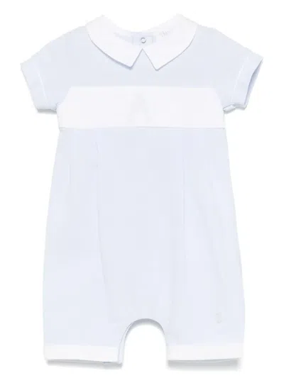 Patachou Babies' Logo-embroidered Shorties In 蓝色