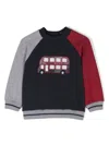 Patachou Logo-embroidered Sweatshirt In Blue