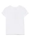 Patachou Logo-embroidered T-shrit In 白色