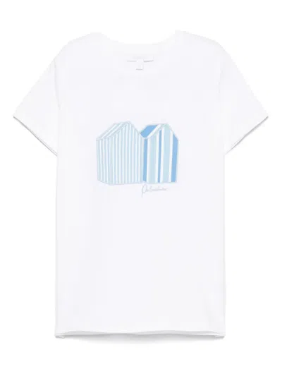 Patachou Babies' Logo-embroidered T-shirt In 白色