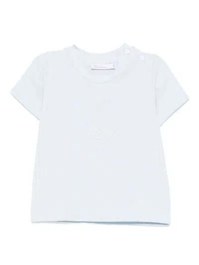 Patachou Babies' Logo-embroidered T-shirt In Blue