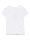 Patachou Logo-embroidered T-shrit In 白色